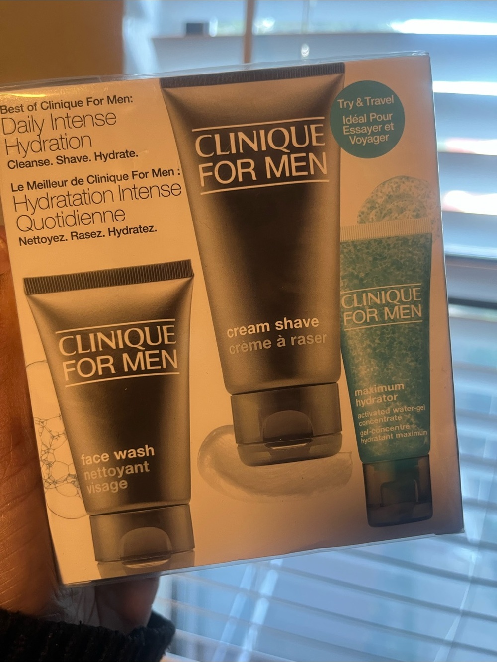 Clinique For Men Daily Intense Hydration Set - Black & Teal